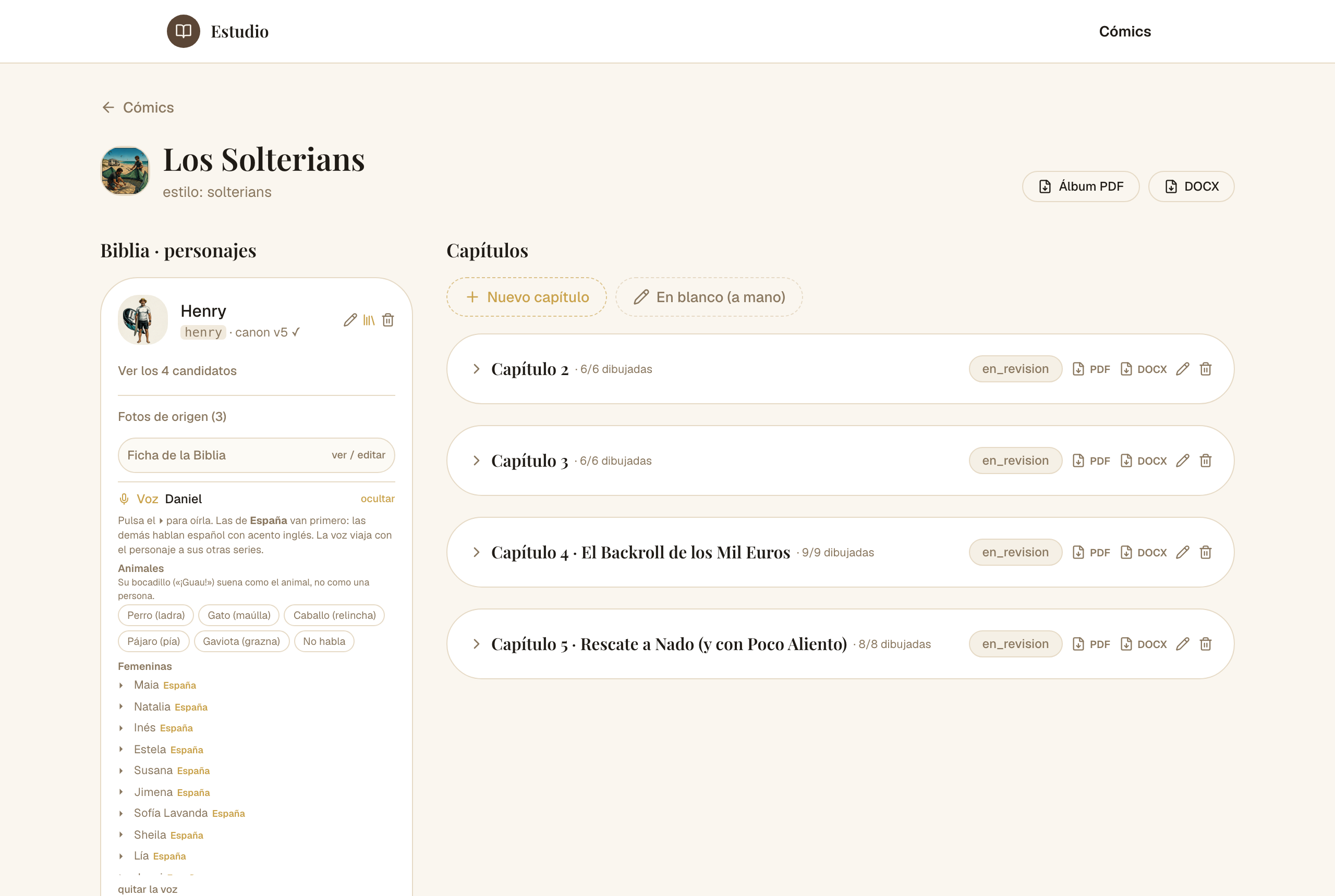 El selector de voz